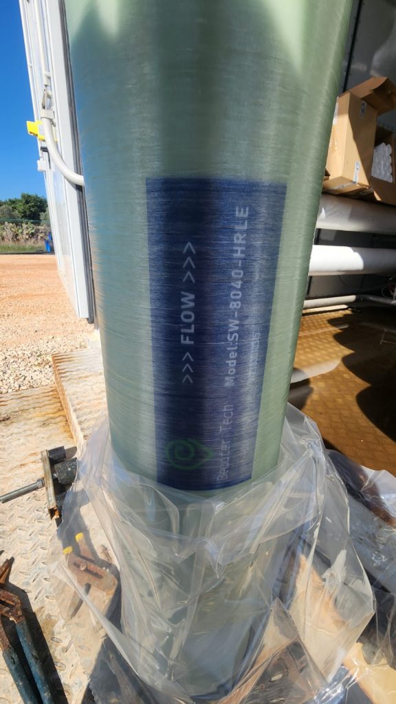 SWRO 8040 HRLE -SW - 1200 psi, 82 bars, spacer 50 mil, bewater Tech SRL